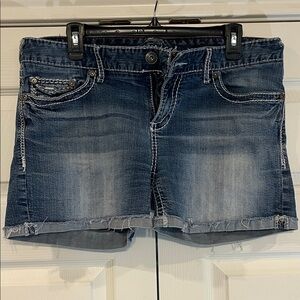 Maurices Dark Blue Jean Shorts